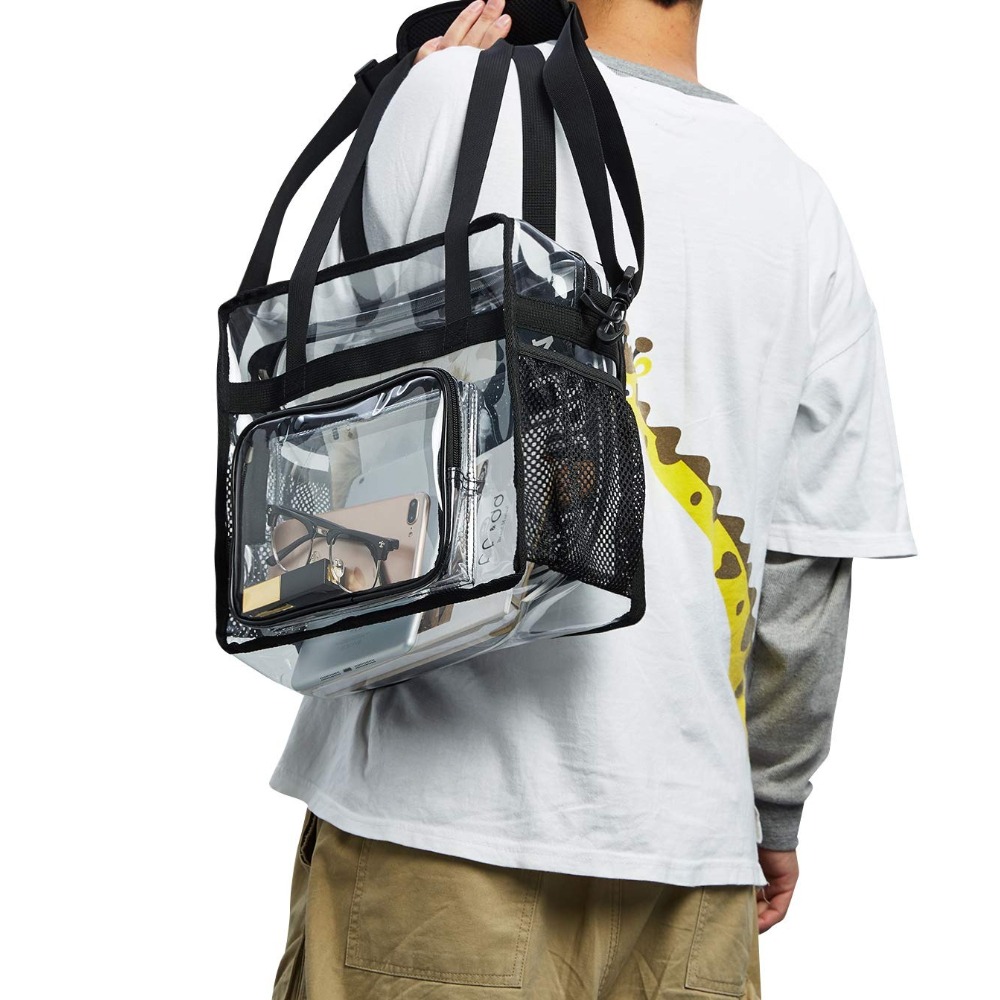 Heavy Equipment Bucket - Transparente Tragetasche aus robustem Kunststoff, durchsichtig,