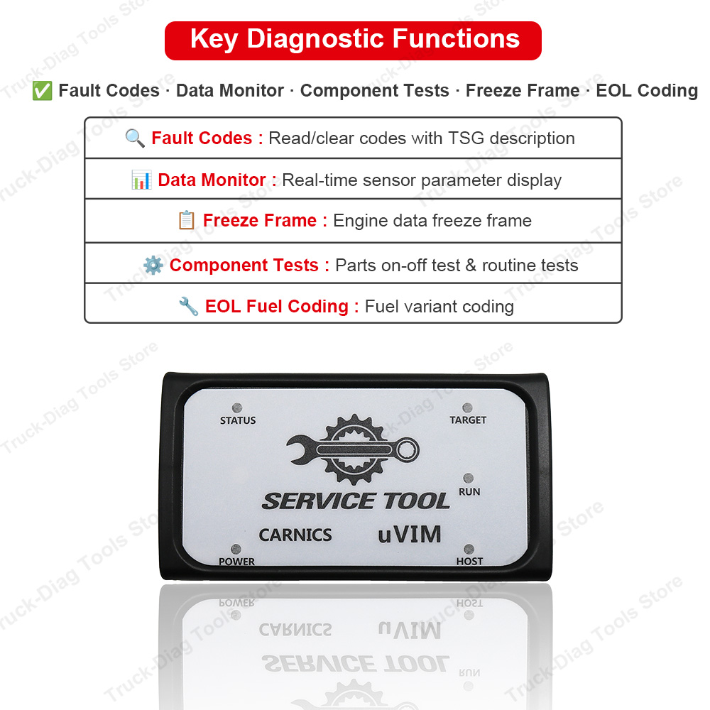Für uVIM Diagnosegerät DMS-5 S – Heavy Equipment Software Bewertung und Preis